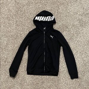 Puma Black and White Hooded Jacket